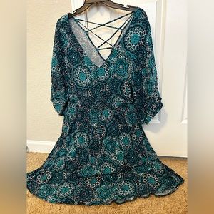 23. Torrid blue dress